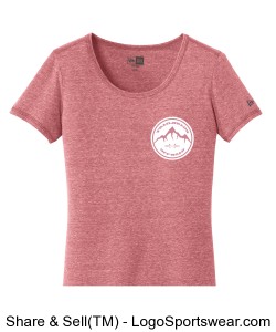 Ladies Rose Round T-Shirt Design Zoom