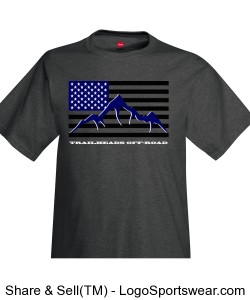 Men's THOR Back The Blue Flag T-Shirt Design Zoom